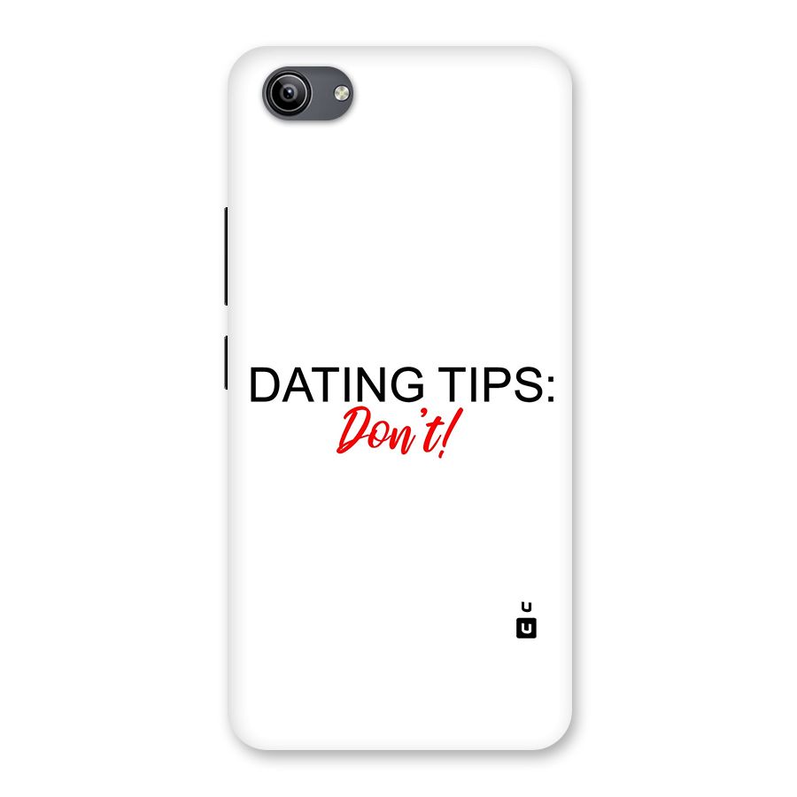 Expert Dating Tip Back Case for Vivo Y81i