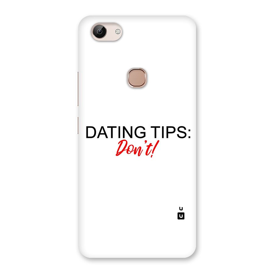 Expert Dating Tip Back Case for Vivo Y83