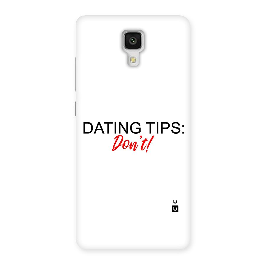 Expert Dating Tip Back Case for Xiaomi Mi 4