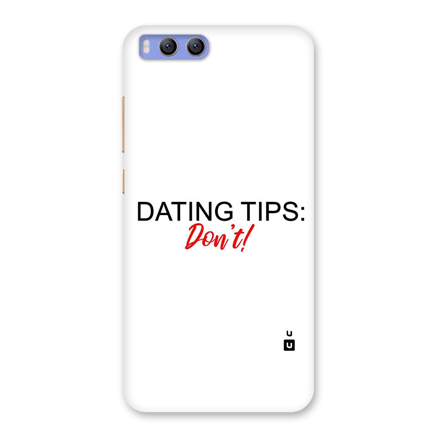 Expert Dating Tip Back Case for Xiaomi Mi 6