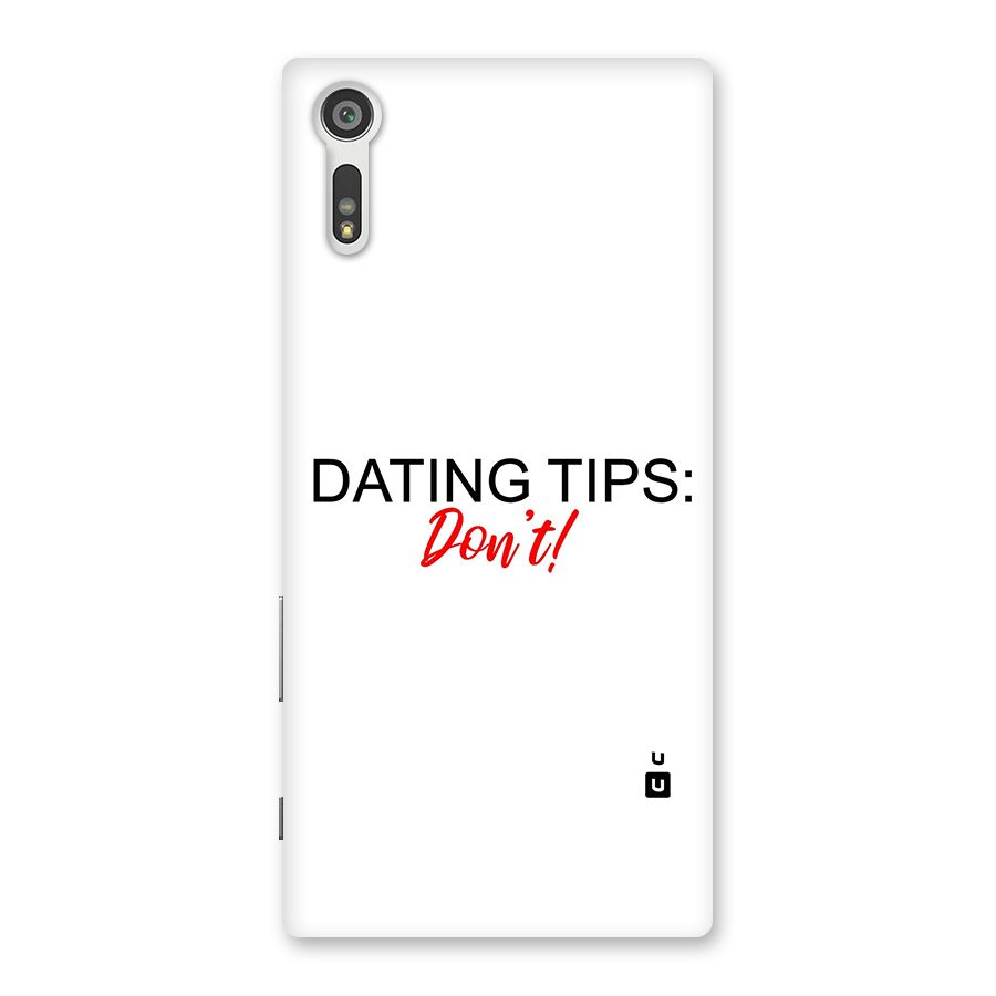 Expert Dating Tip Back Case for Xperia XZ