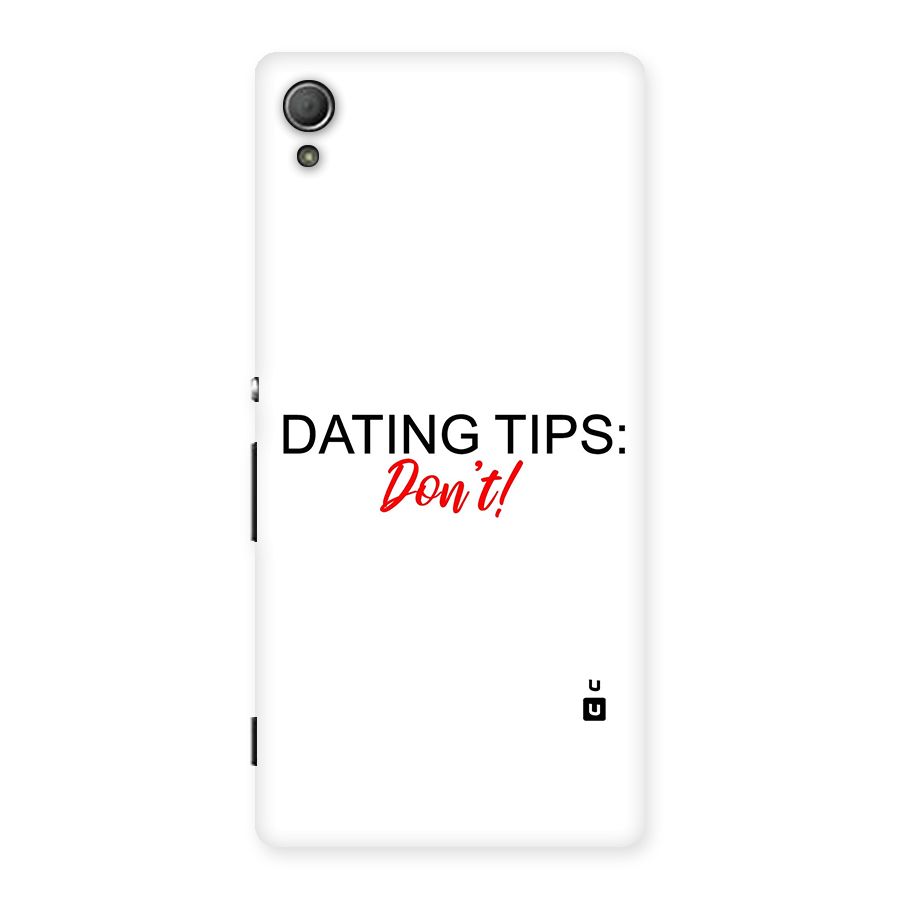 Expert Dating Tip Back Case for Xperia Z4