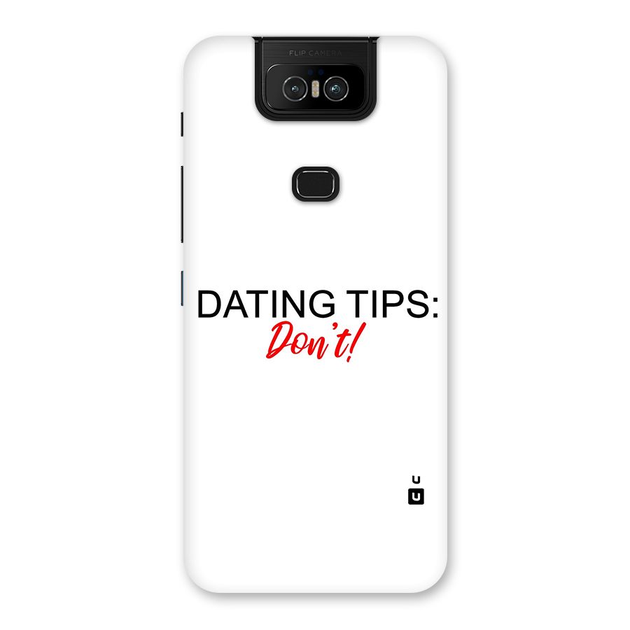 Expert Dating Tip Back Case for Zenfone 6z