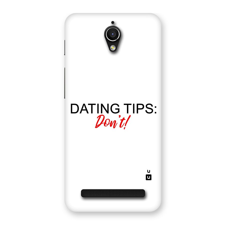 Expert Dating Tip Back Case for Zenfone Go