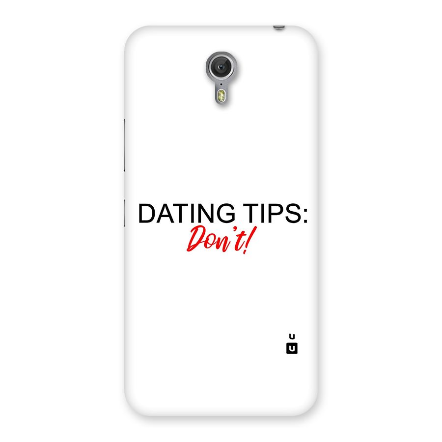 Expert Dating Tip Back Case for Zuk Z1