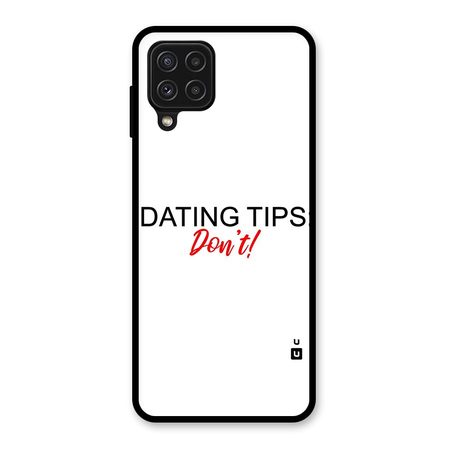 Expert Dating Tip Glass Back Case for Galaxy A22 4G