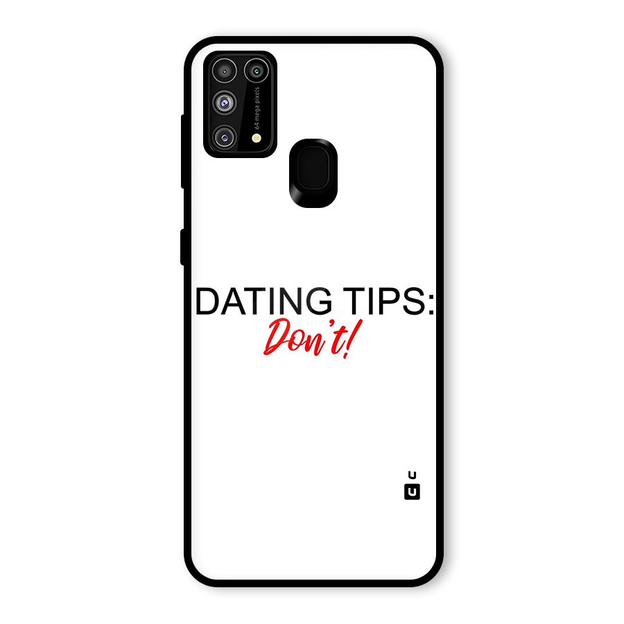 Expert Dating Tip Glass Back Case for Galaxy F41