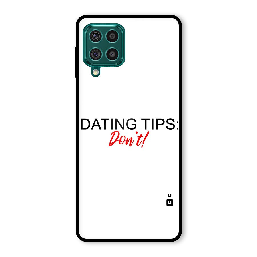 Expert Dating Tip Glass Back Case for Galaxy F62