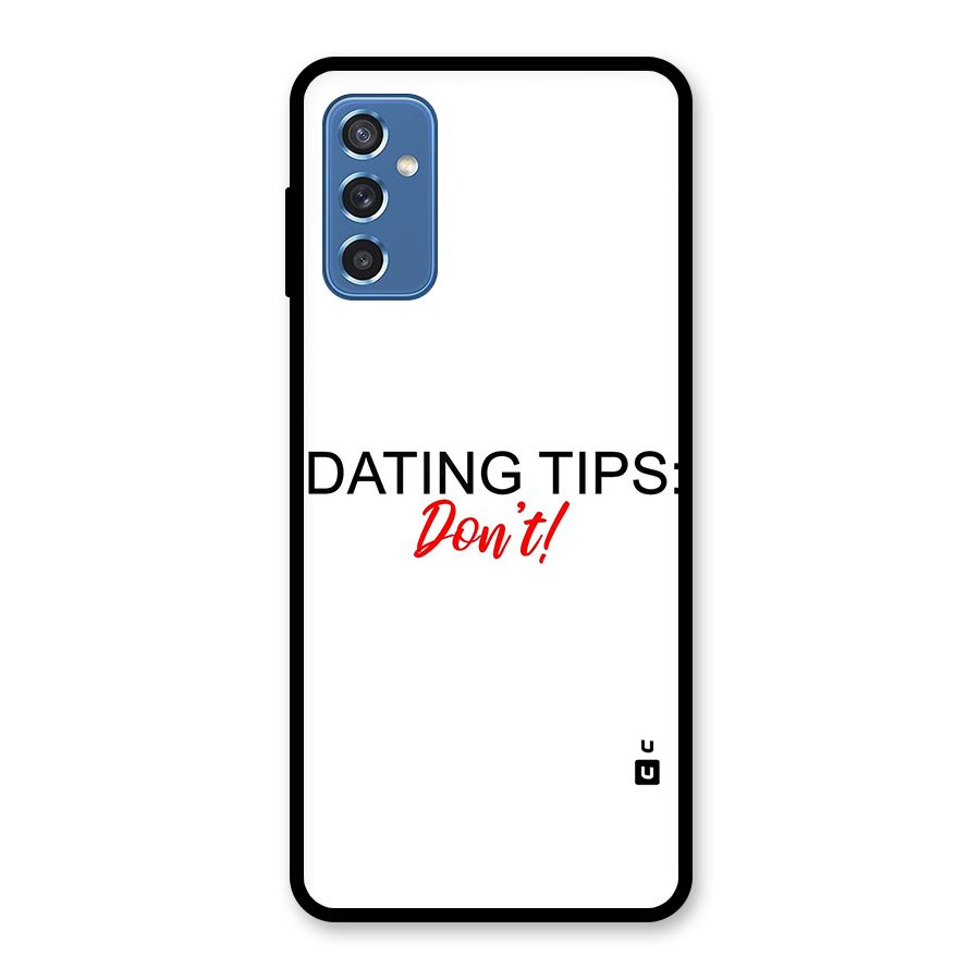 Expert Dating Tip Glass Back Case for Galaxy M52 5G