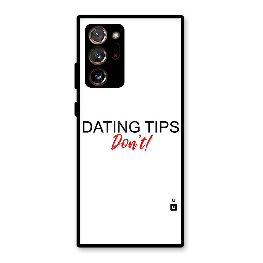 Expert Dating Tip Glass Back Case for Galaxy Note 20 Ultra