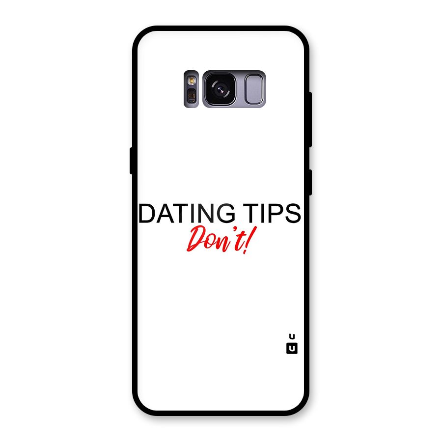 Expert Dating Tip Glass Back Case for Galaxy S8