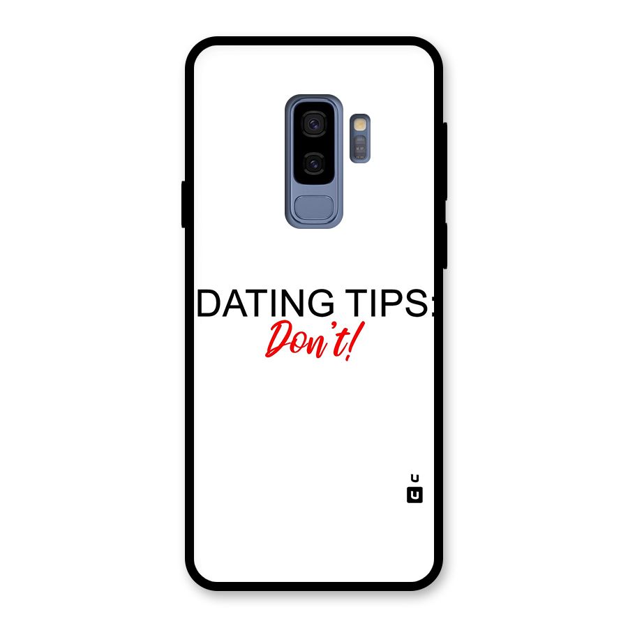 Expert Dating Tip Glass Back Case for Galaxy S9 Plus