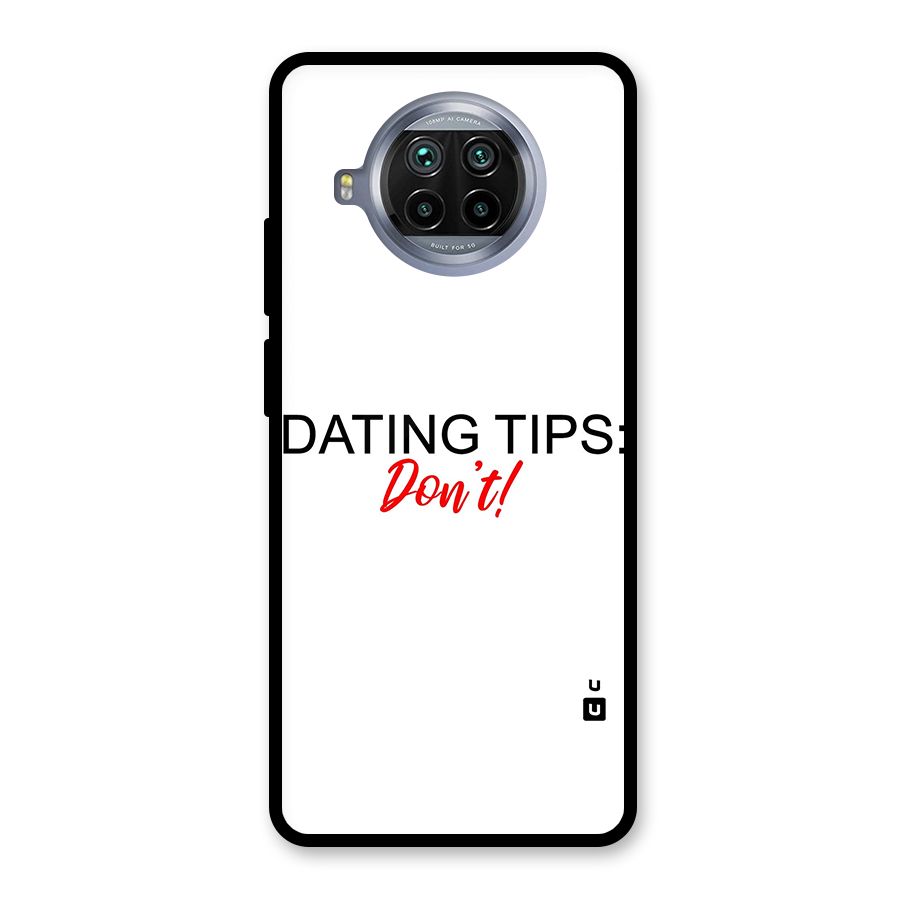 Expert Dating Tip Glass Back Case for Mi 10i
