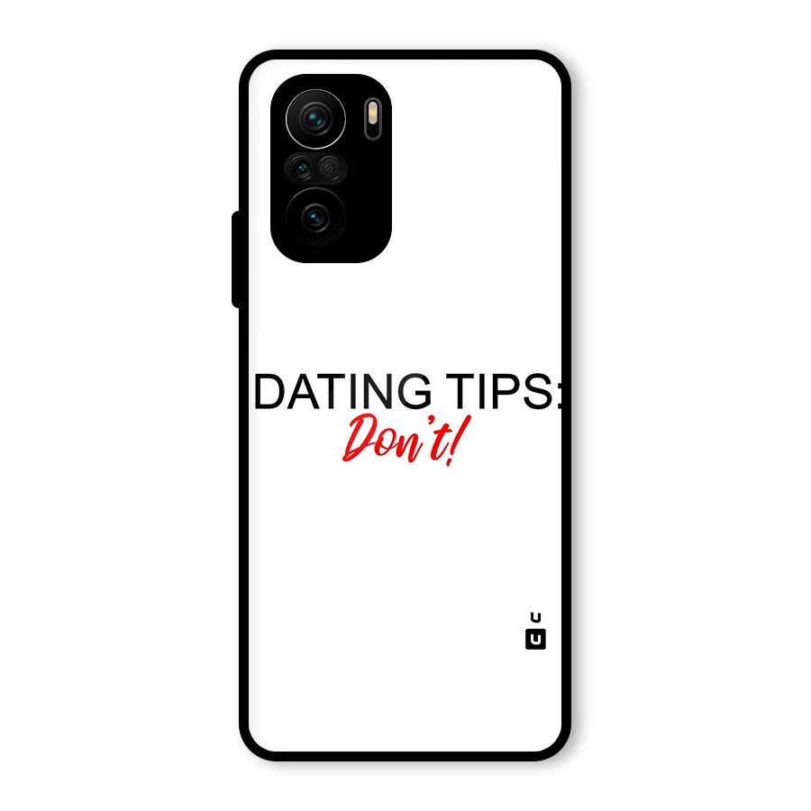 Expert Dating Tip Glass Back Case for Mi 11X Pro