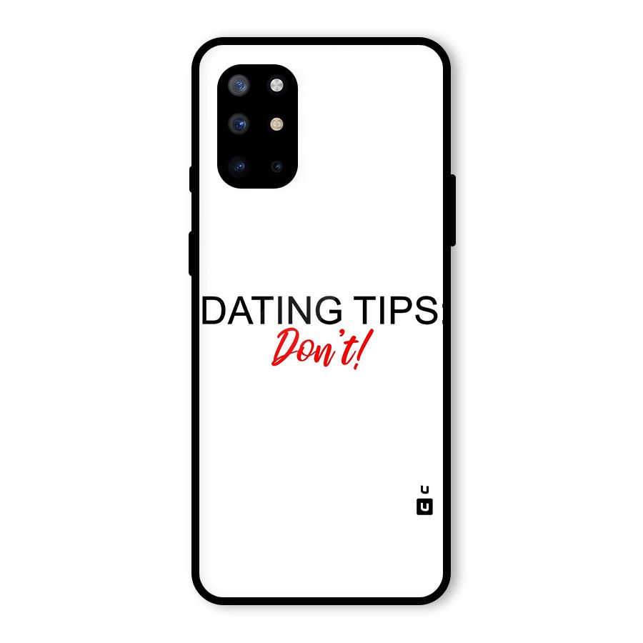 Expert Dating Tip Glass Back Case for OnePlus 8T
