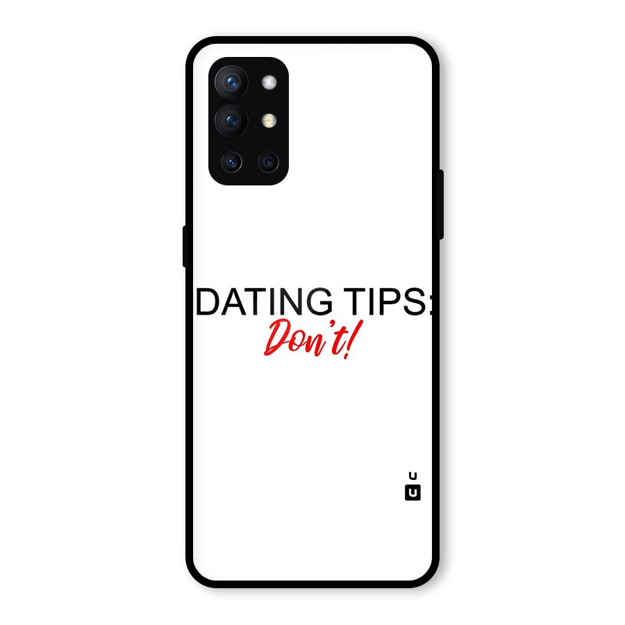 Expert Dating Tip Glass Back Case for OnePlus 9R