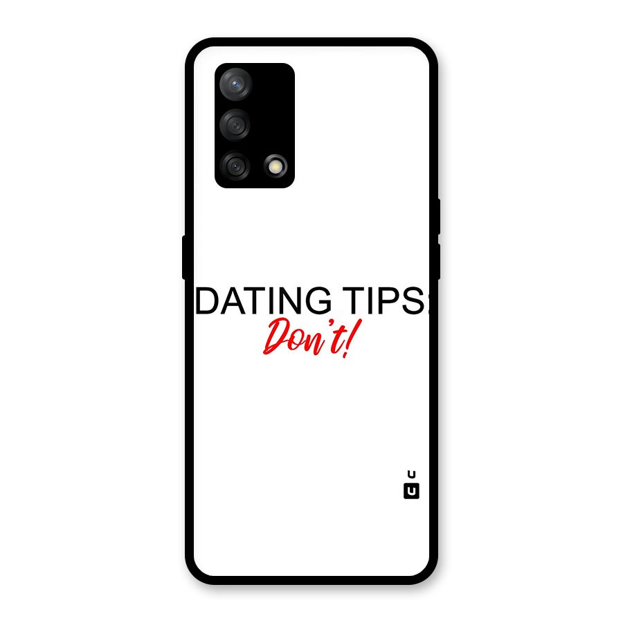 Expert Dating Tip Glass Back Case for Oppo F19