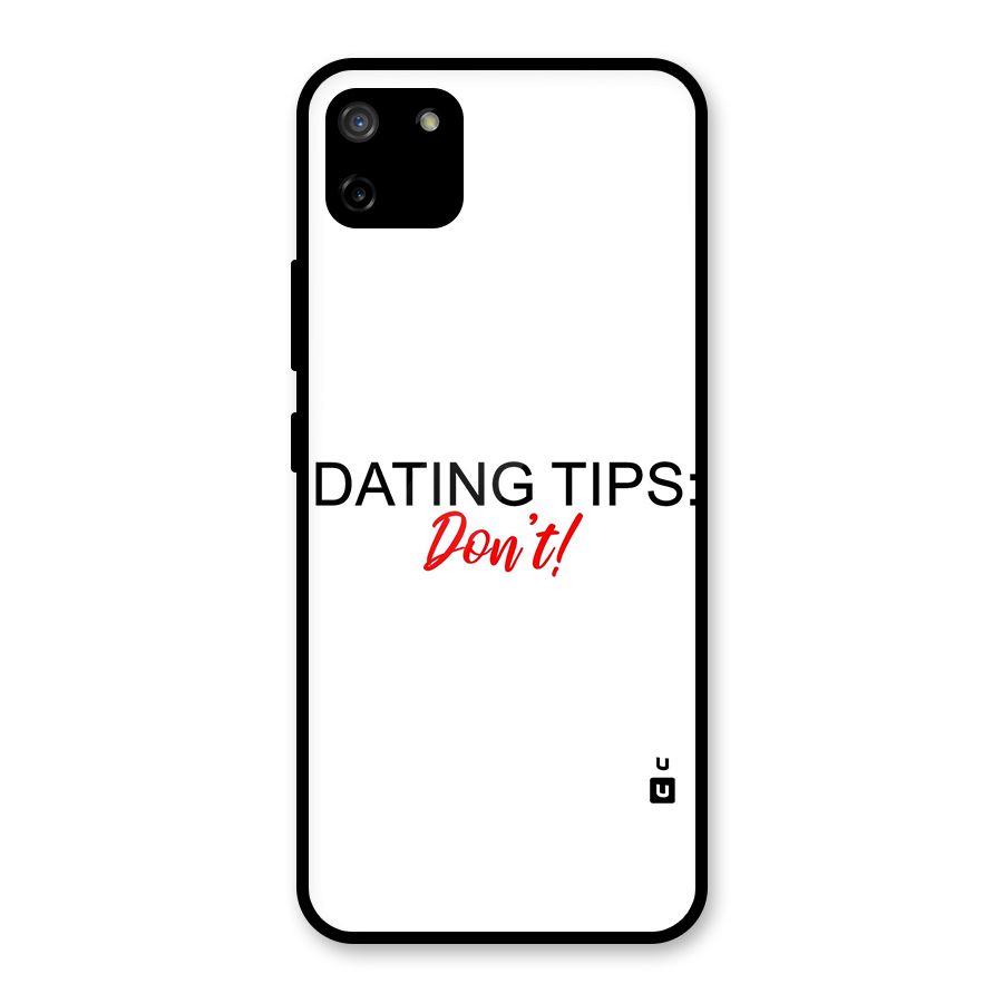 Expert Dating Tip Glass Back Case for Realme C11