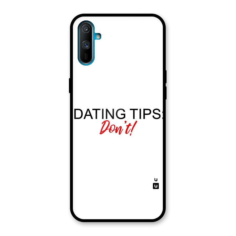 Expert Dating Tip Glass Back Case for Realme C3