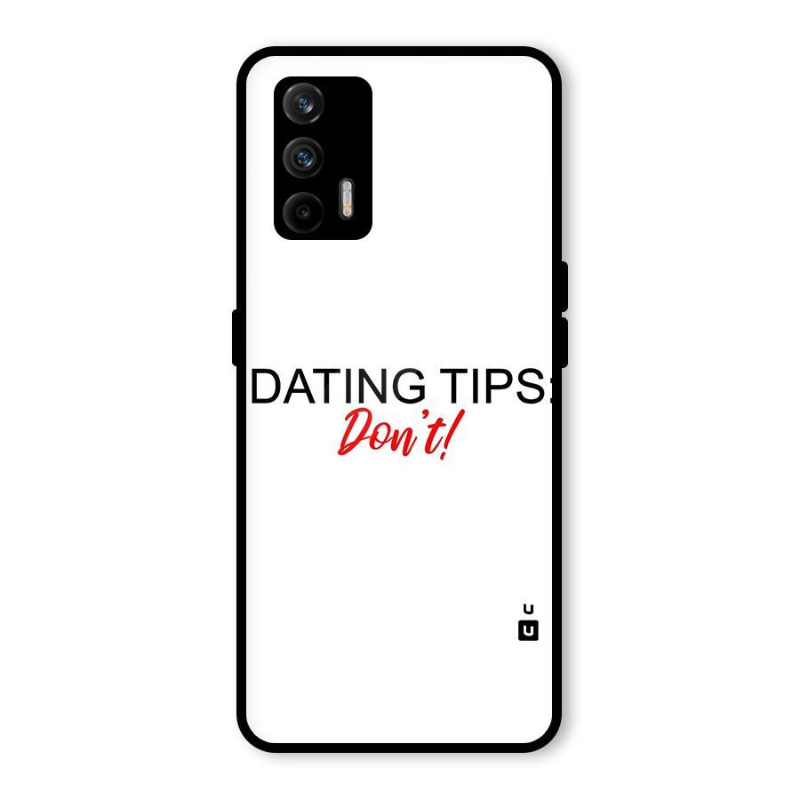 Expert Dating Tip Glass Back Case for Realme GT 5G