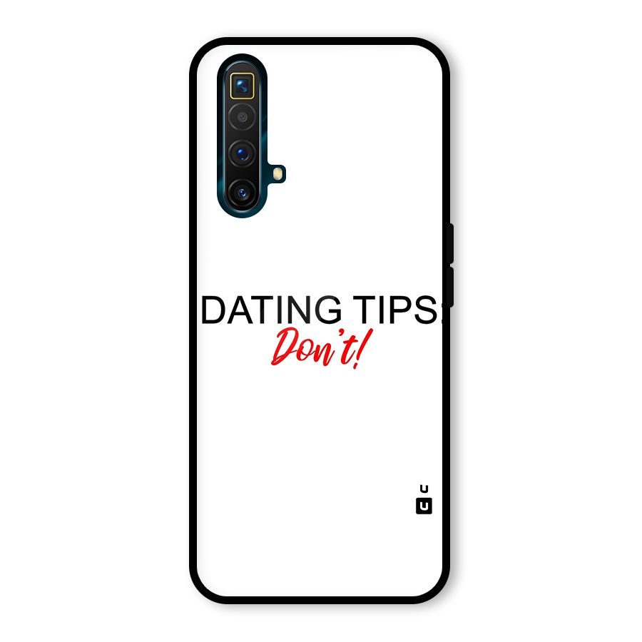 Expert Dating Tip Glass Back Case for Realme X3