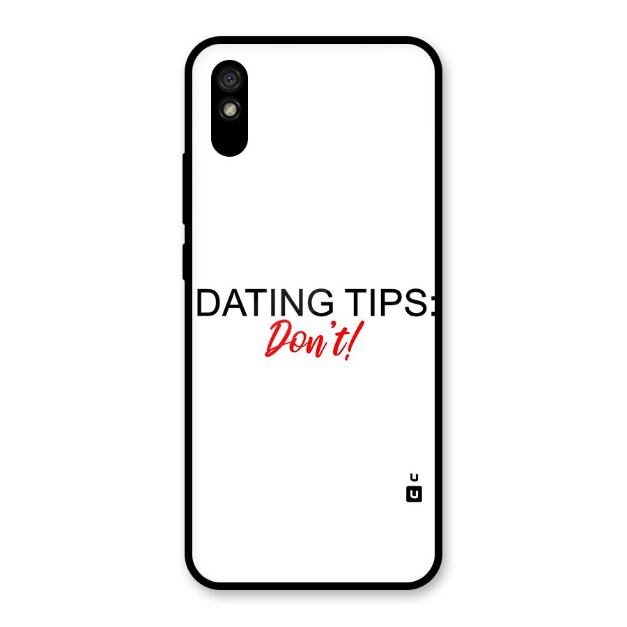 Expert Dating Tip Glass Back Case for Redmi 9i