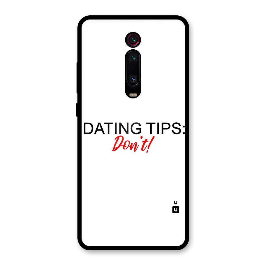 Expert Dating Tip Glass Back Case for Redmi K20
