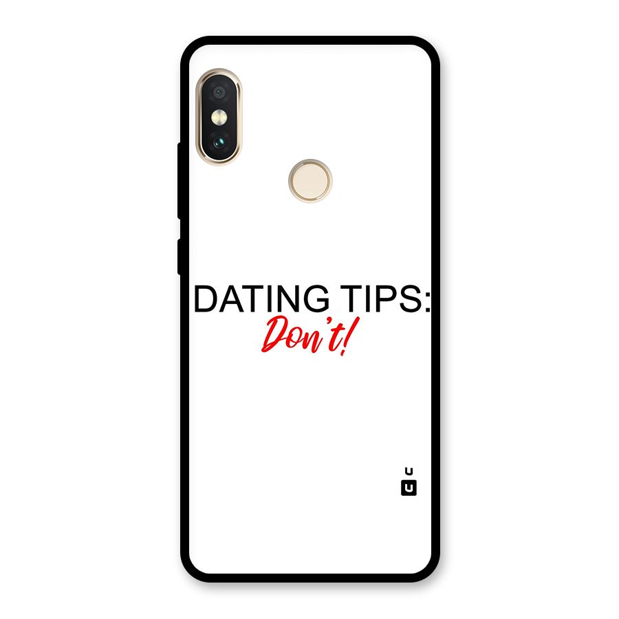 Expert Dating Tip Glass Back Case for Redmi Note 5 Pro
