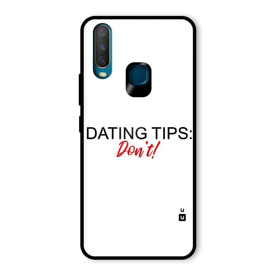 Expert Dating Tip Glass Back Case for Vivo U10