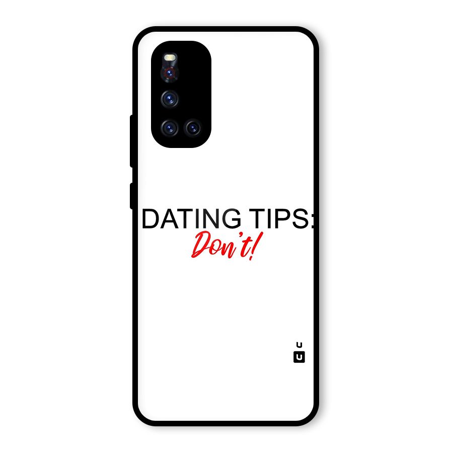 Expert Dating Tip Glass Back Case for Vivo V19