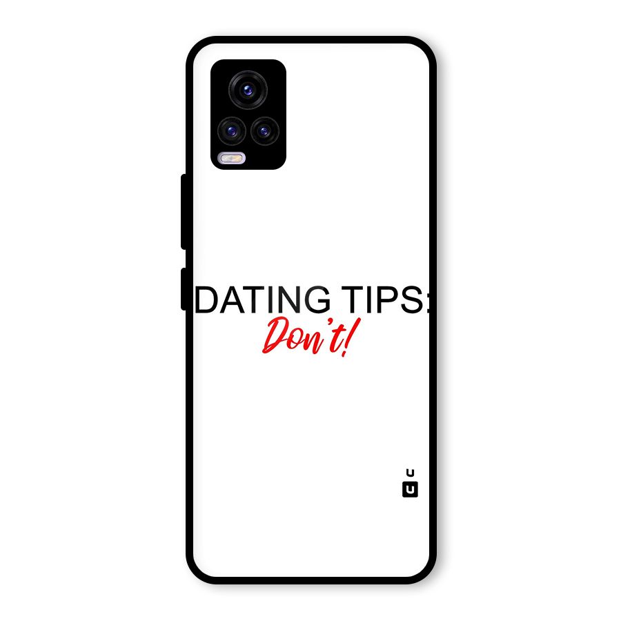 Expert Dating Tip Glass Back Case for Vivo V20