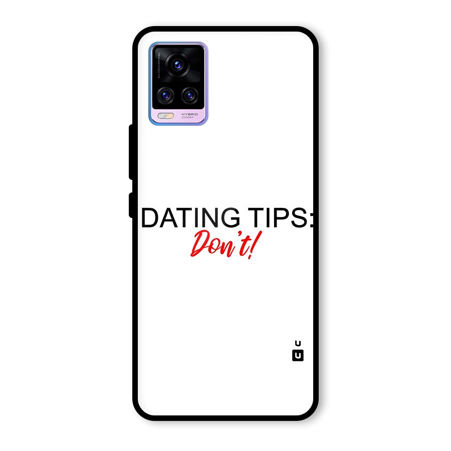 Expert Dating Tip Glass Back Case for Vivo V20 Pro