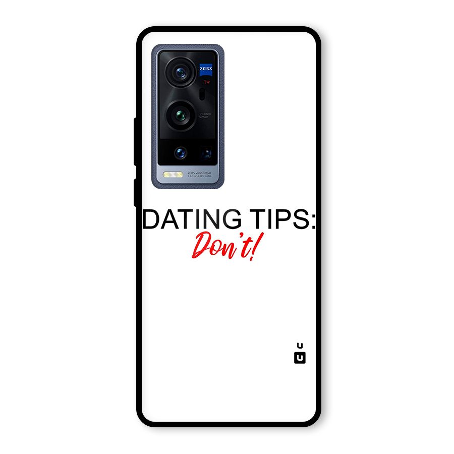 Expert Dating Tip Glass Back Case for Vivo X60 Pro Plus