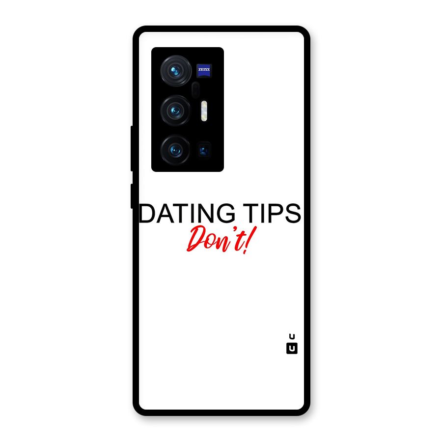 Expert Dating Tip Glass Back Case for Vivo X70 Pro Plus