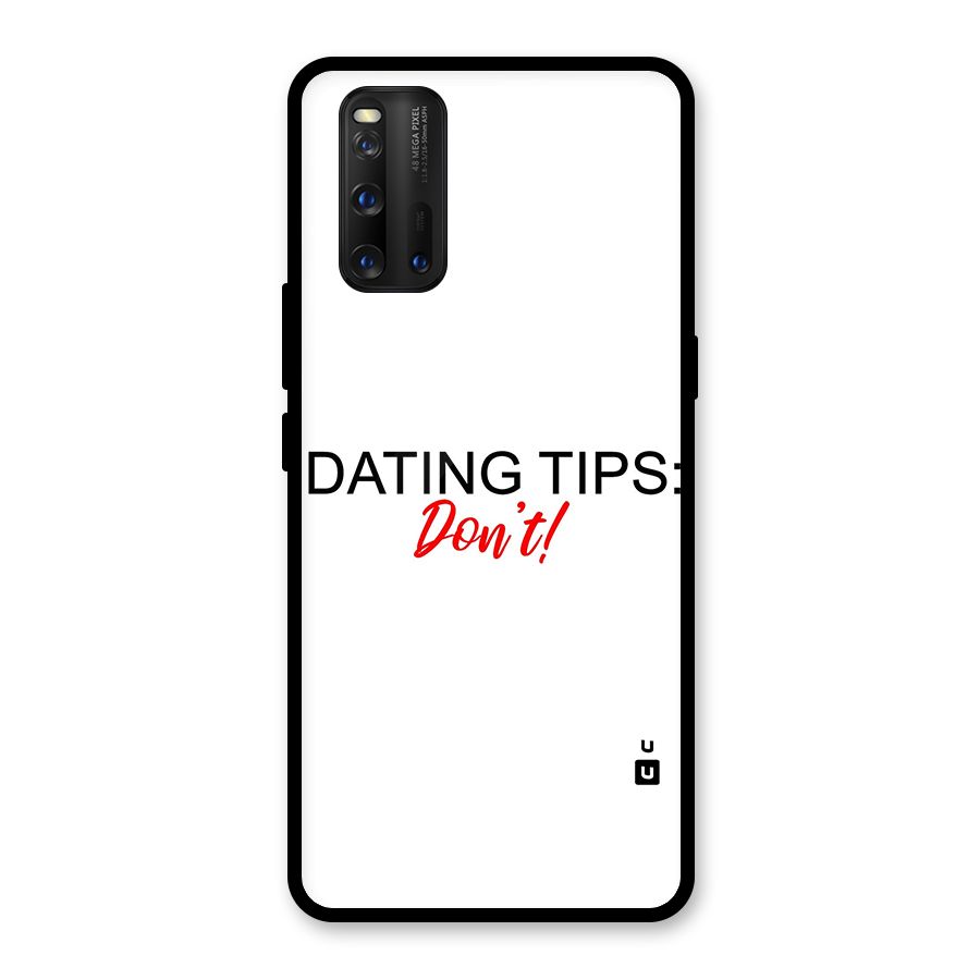 Expert Dating Tip Glass Back Case for Vivo iQOO 3