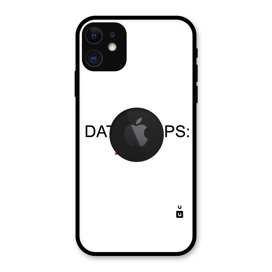 Expert Dating Tip Glass Back Case for iPhone 11 Logo Cut