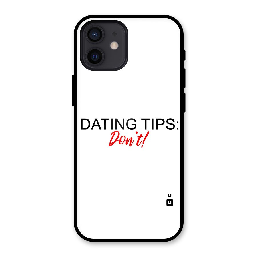 Expert Dating Tip Glass Back Case for iPhone 12