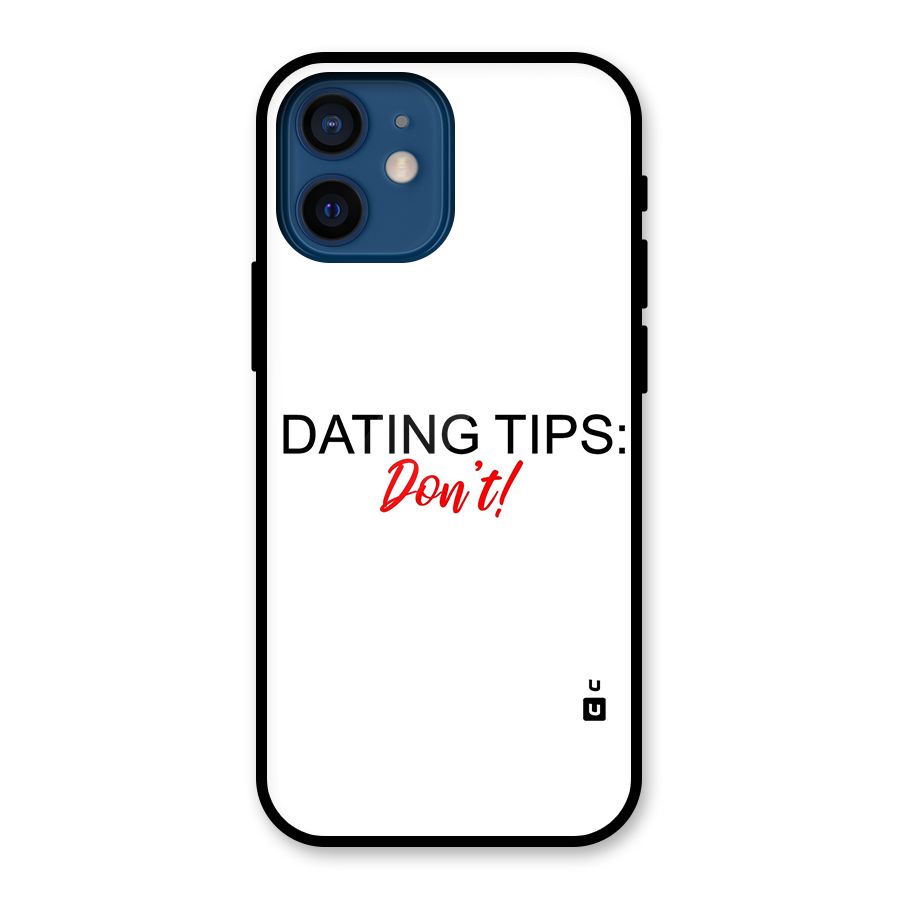 Expert Dating Tip Glass Back Case for iPhone 12 Mini
