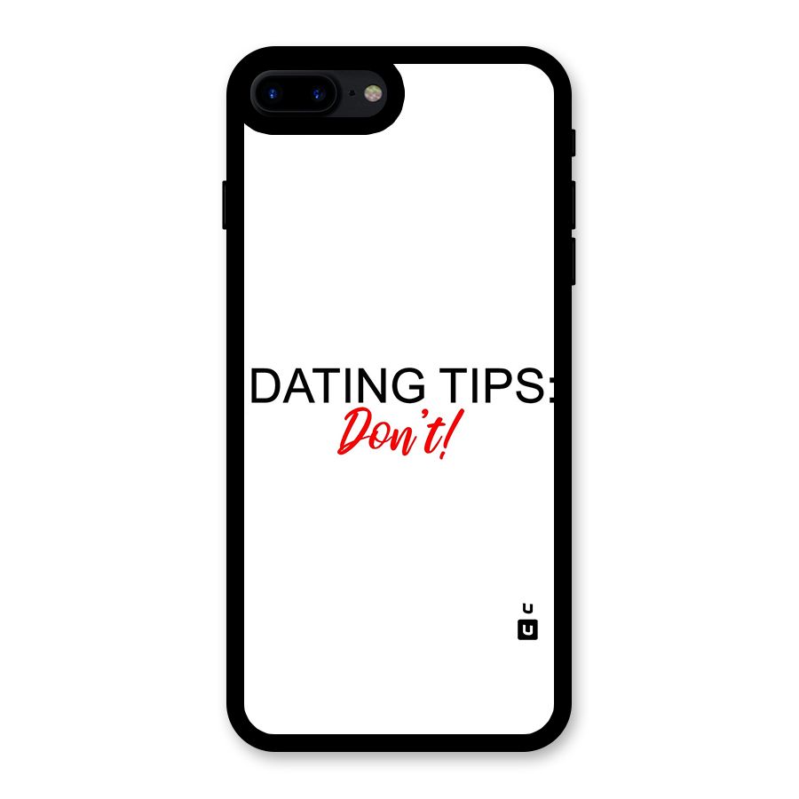 Expert Dating Tip Glass Back Case for iPhone 7 Plus