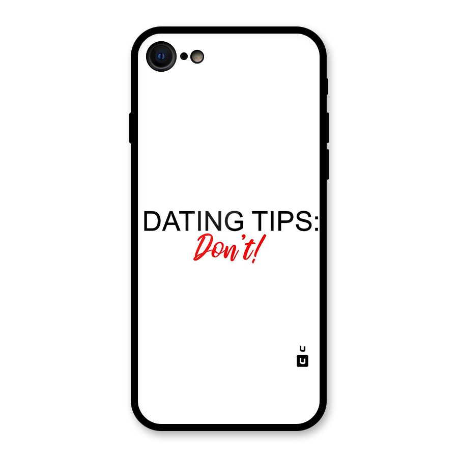 Expert Dating Tip Glass Back Case for iPhone SE 2022