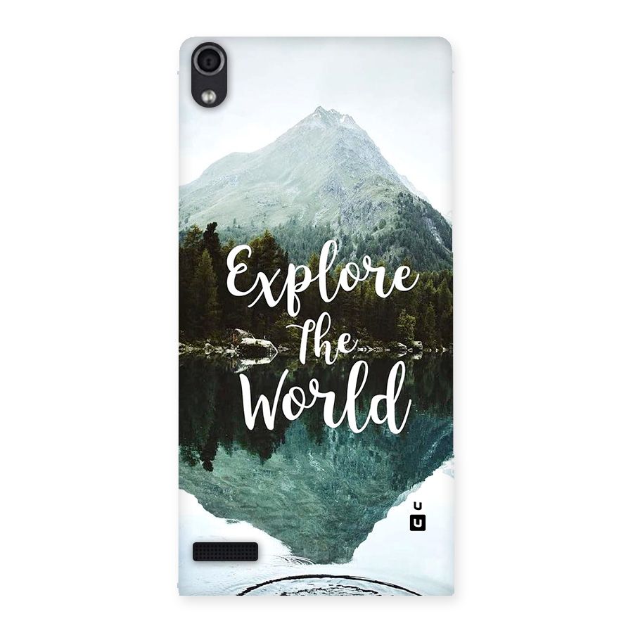 Explore The World Back Case for Ascend P6