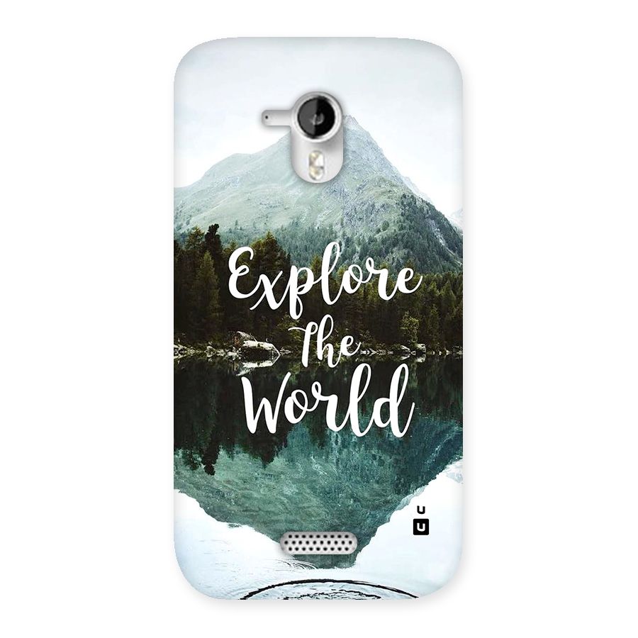 Explore The World Back Case for Canvas HD A116