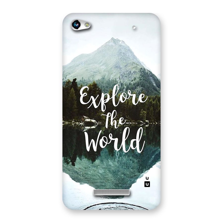 Explore The World Back Case for Canvas Hue 2 A316