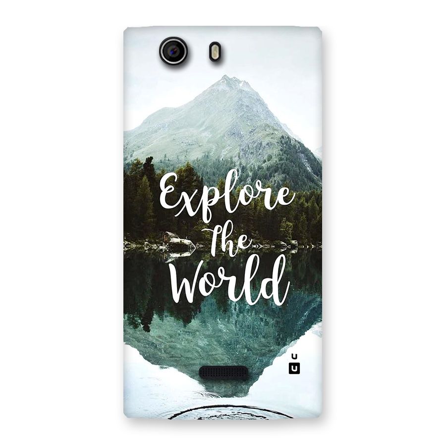 Explore The World Back Case for Canvas Nitro 2 E311