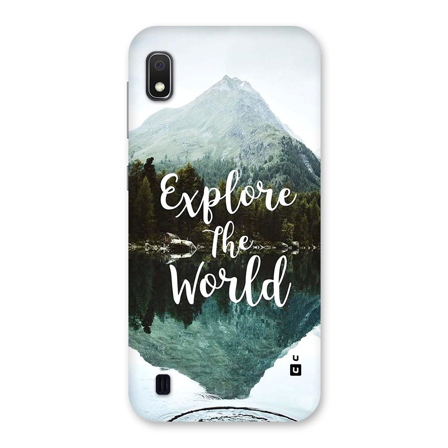 Explore The World Back Case for Galaxy A10
