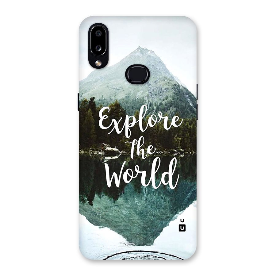 Explore The World Back Case for Galaxy A10s