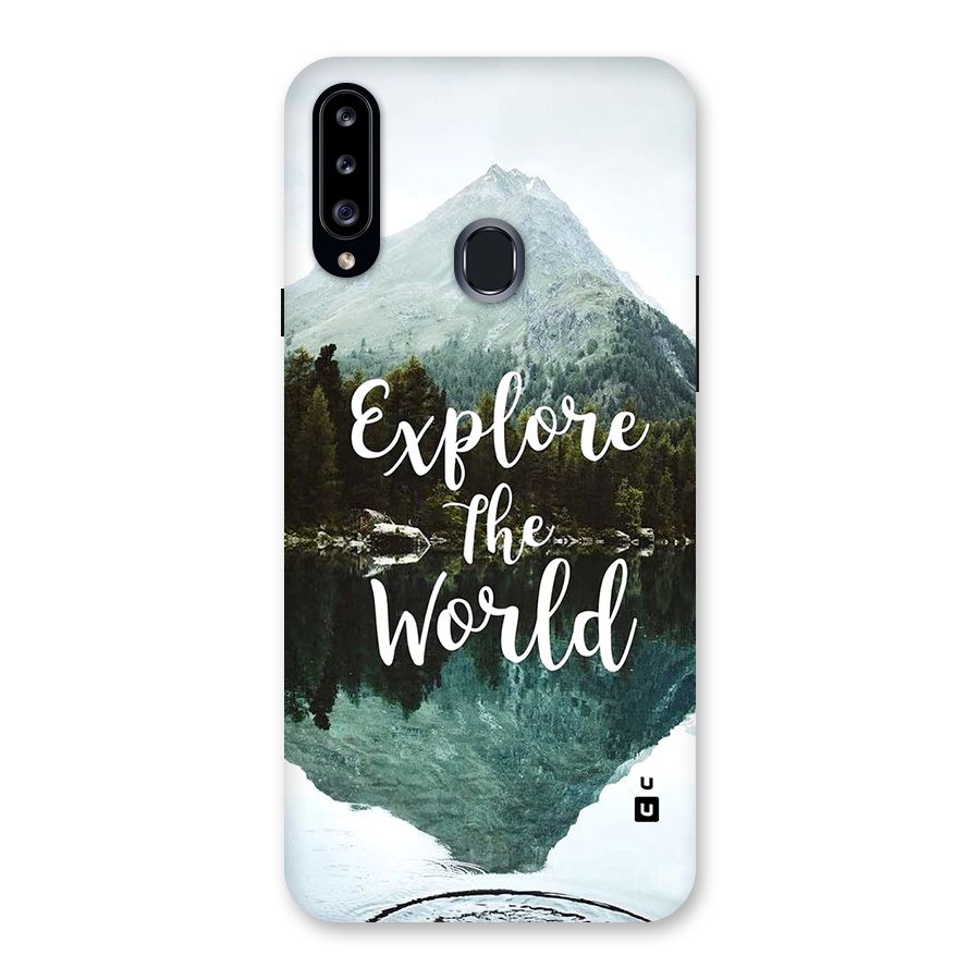 Explore The World Back Case for Galaxy A20s