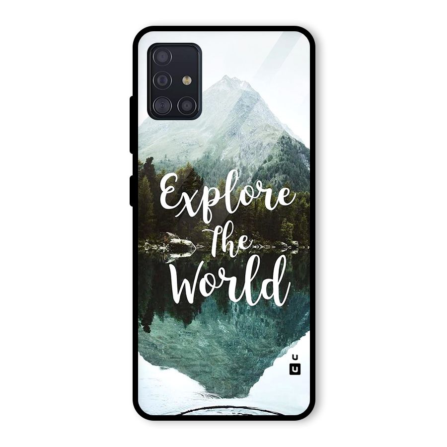 Explore The World Glass Back Case for Galaxy A51