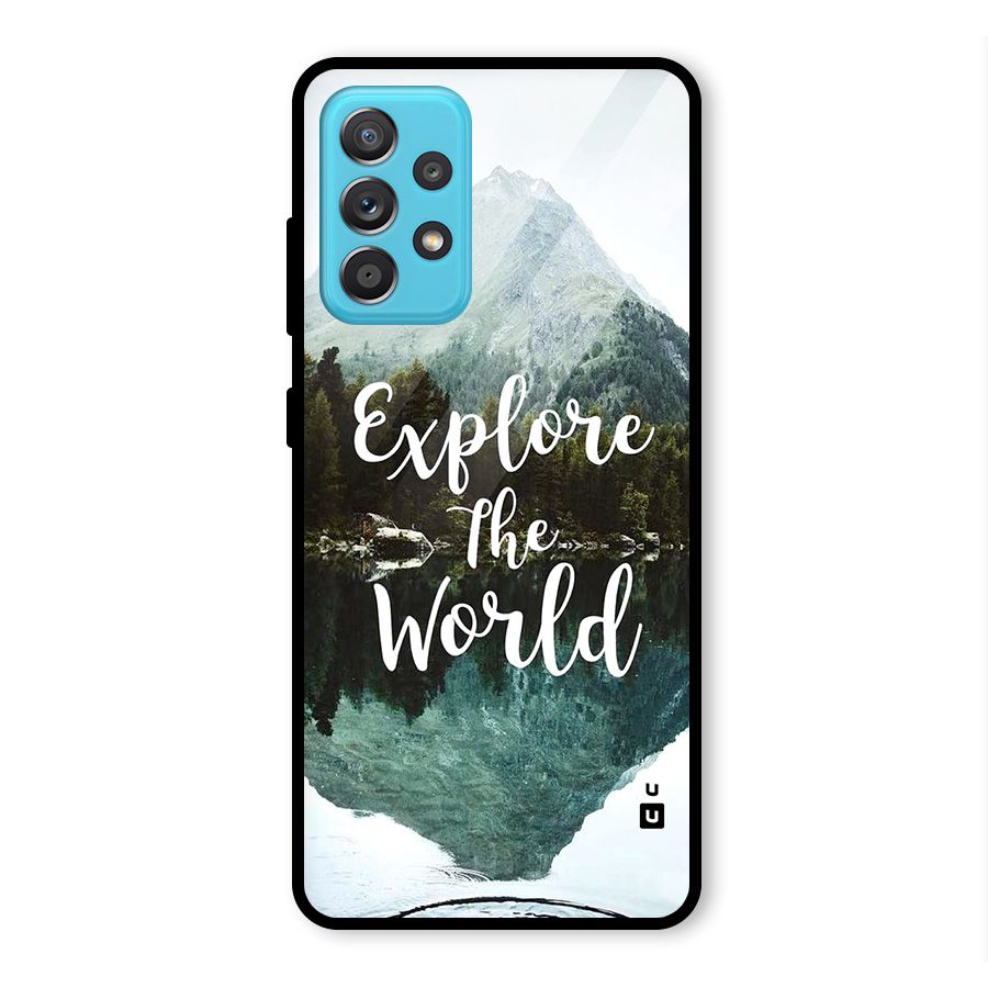 Explore The World Glass Back Case for Galaxy A52