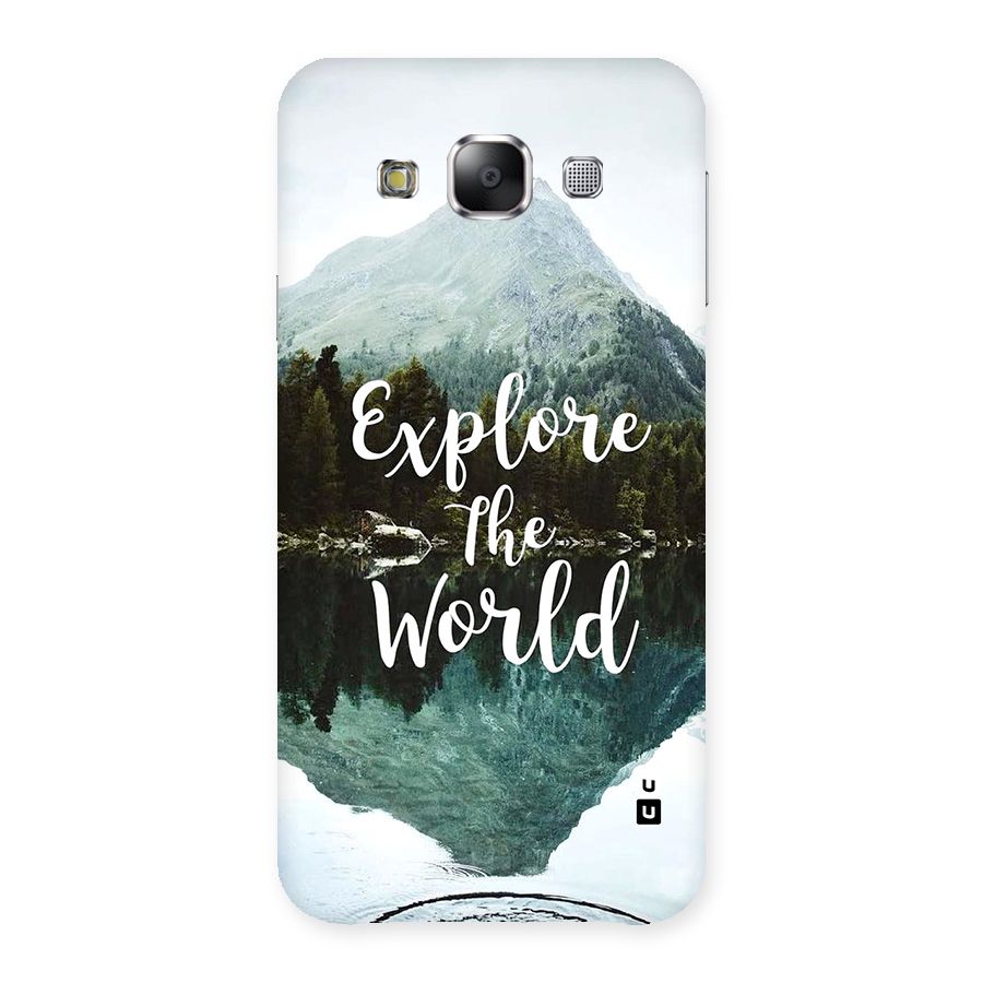 Explore The World Back Case for Galaxy E5